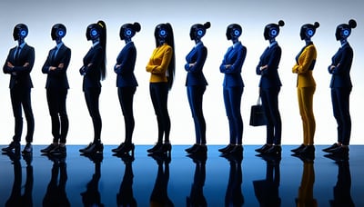 Illustration of diverse AI personas representing experts in sports, business, and more.
